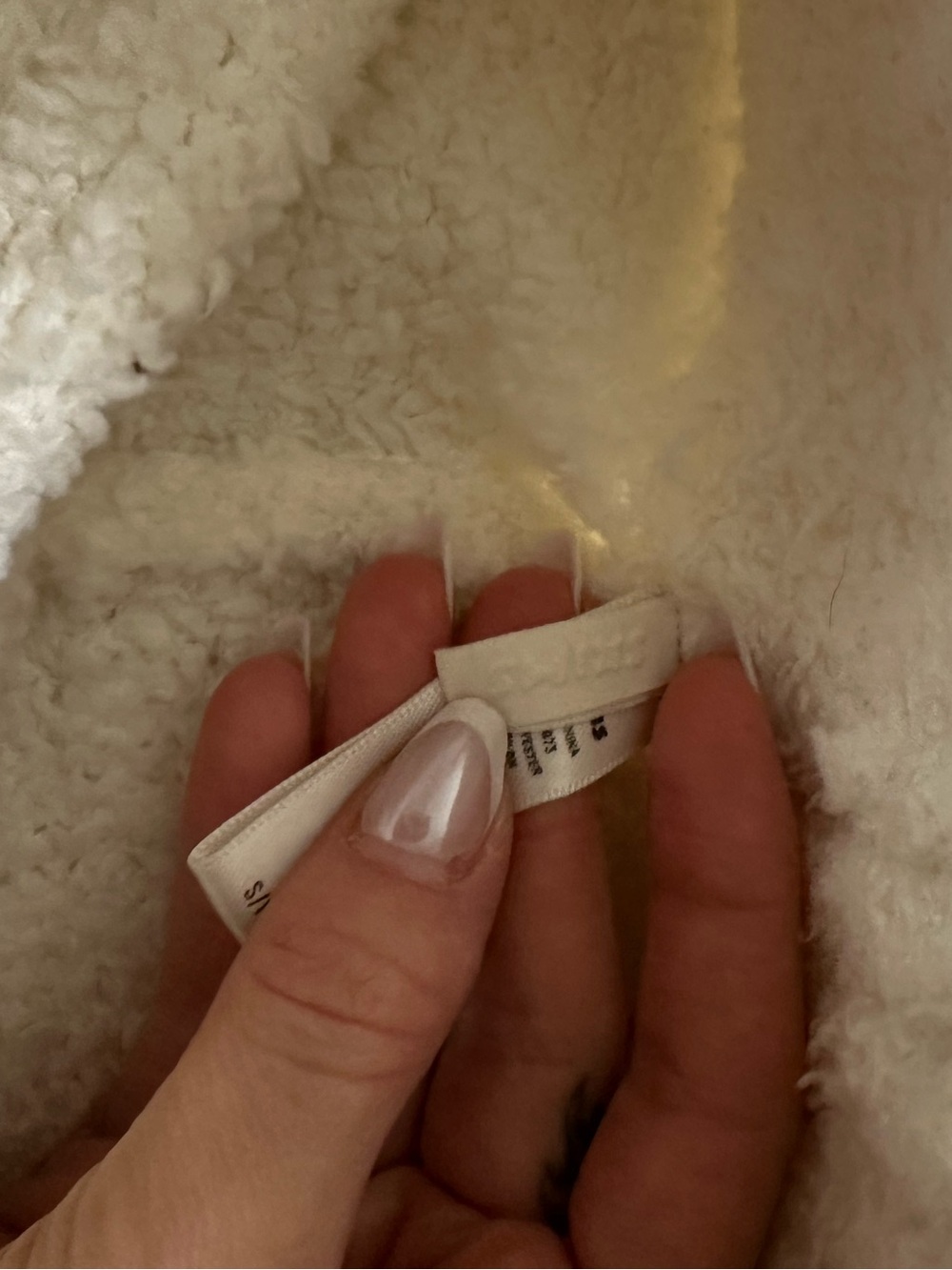 Skims Cozy Knit White Pants - Color Bone View 4